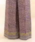 Unstitched Women's Embroidered Lawn Purple Two Piece Suit